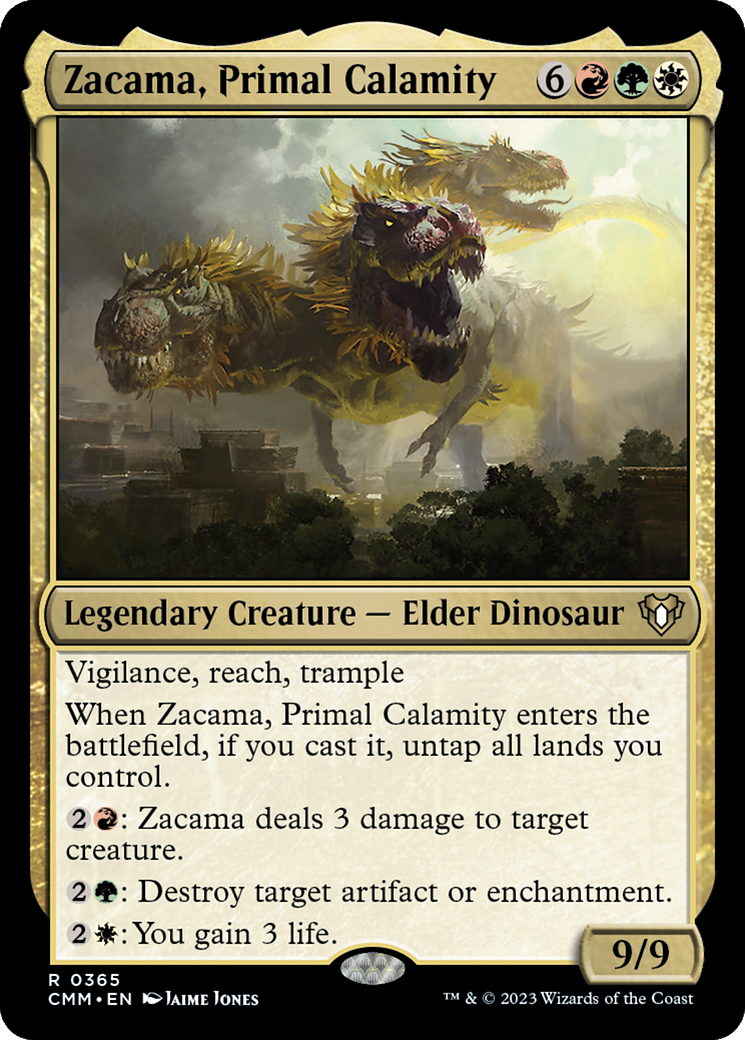 Zacama, Primal Calamity (CMM-365) - Commander Masters Foil