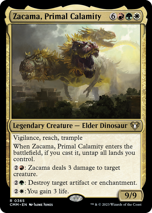 Zacama, Primal Calamity (CMM-365) - Commander Masters Foil