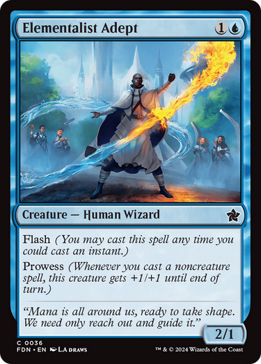 Elementalist Adept (FDN-036) - Foundations Foil