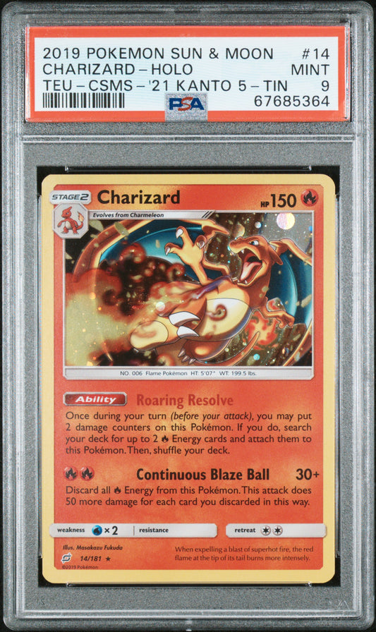 [Consignment] Charizard Holo #14 PSA 9