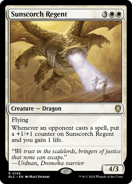 Sunscorch Regent (BLC-158) - Bloomburrow Commander