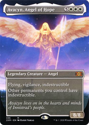 Avacyn, Angel of Hope (Borderless) (2XM-335) - Double Masters (Borderless) Foil