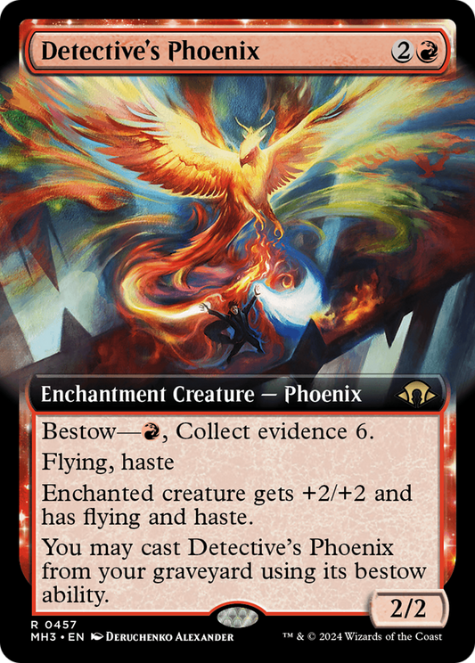 Detective's Phoenix (MH3-457) - Modern Horizons 3: (Extended Art) Foil