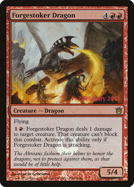 Forgestoker Dragon (PRE-98★) - Born of the Gods Promos Foil