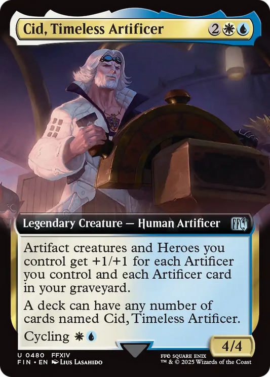 Cid, Timeless Artificer (Extended Art) (FIN-480) - FINAL FANTASY Foil