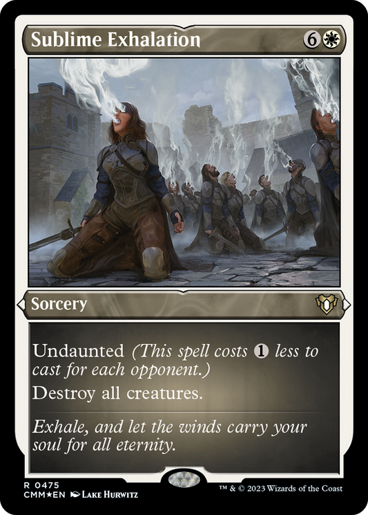 Sublime Exhalation (CMM-475) - Commander Masters Etched Foil