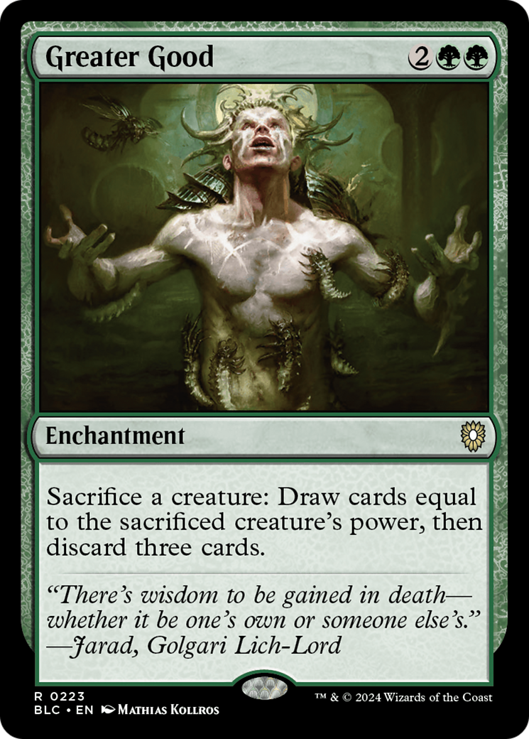 Greater Good (BLC-223) - Bloomburrow Commander
