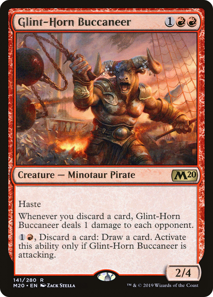 Glint-Horn Buccaneer (M20-141) - Core Set 2020