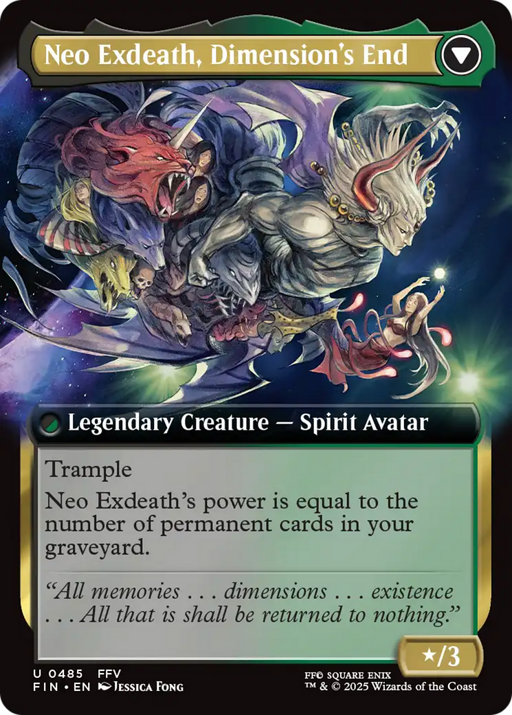 Exdeath, Void Warlock // Neo Exdeath, Dimension's End (FIN-485) - FINAL FANTASY: (Extended Art)