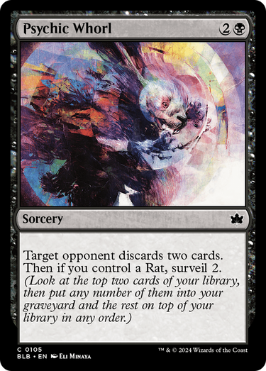 Psychic Whorl (BLB-105) - Bloomburrow Foil
