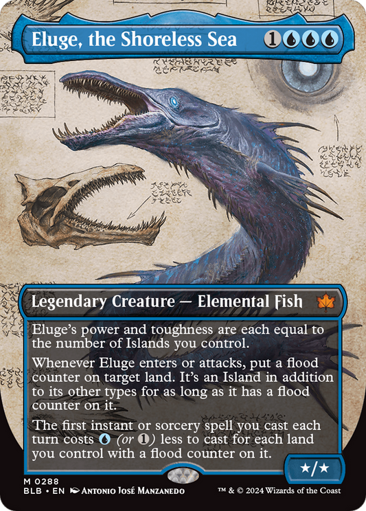 Eluge, the Shoreless Sea (BLB-288) - Bloomburrow (Borderless) Foil