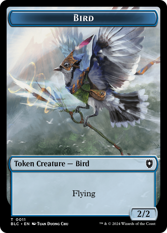 Bird (TBLC-011) - Bloomburrow Commander Tokens Foil