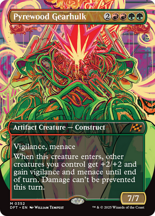 Pyrewood Gearhulk (Borderless) (DFT-352) - Aetherdrift Foil
