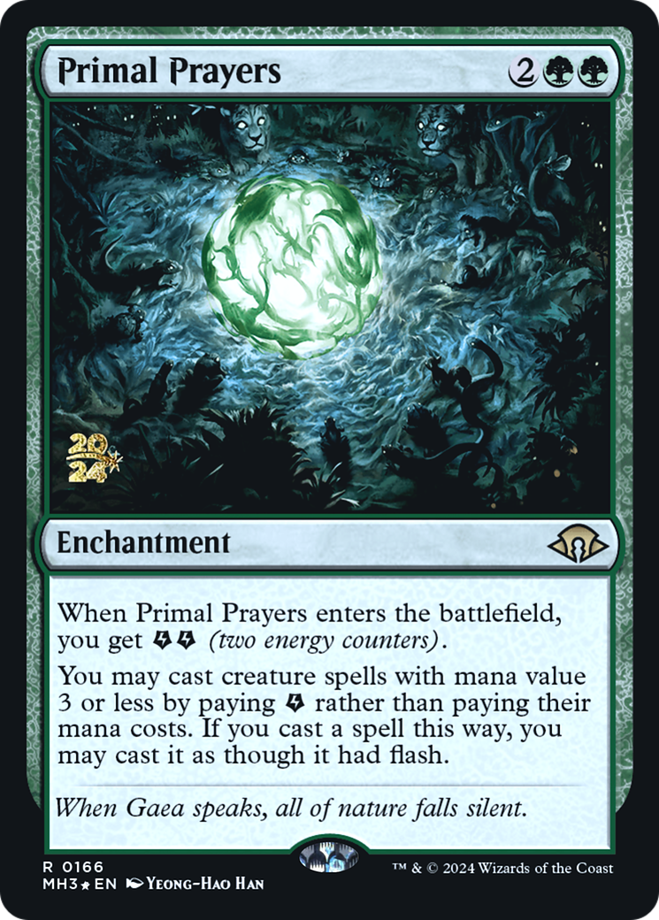 Primal Prayers (PMH3-166S) - Modern Horizons 3 Promos Foil