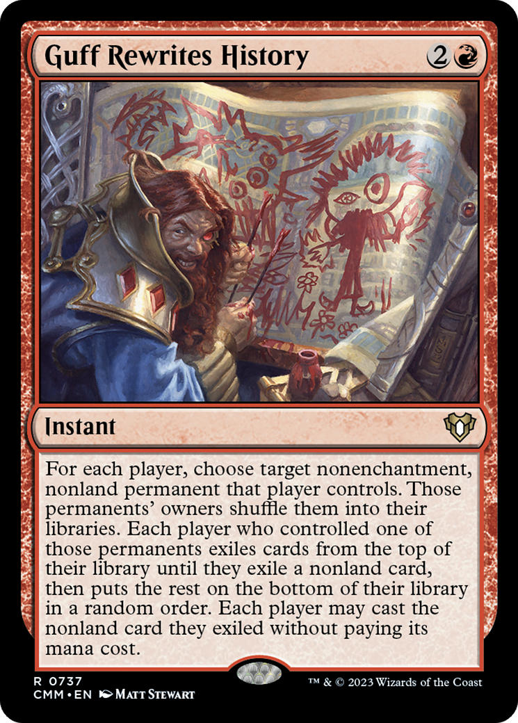 Guff Rewrites History (CMM-737) - Commander Masters