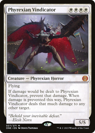 Phyrexian Vindicator (ONE-027) - Phyrexia: All Will Be One Foil
