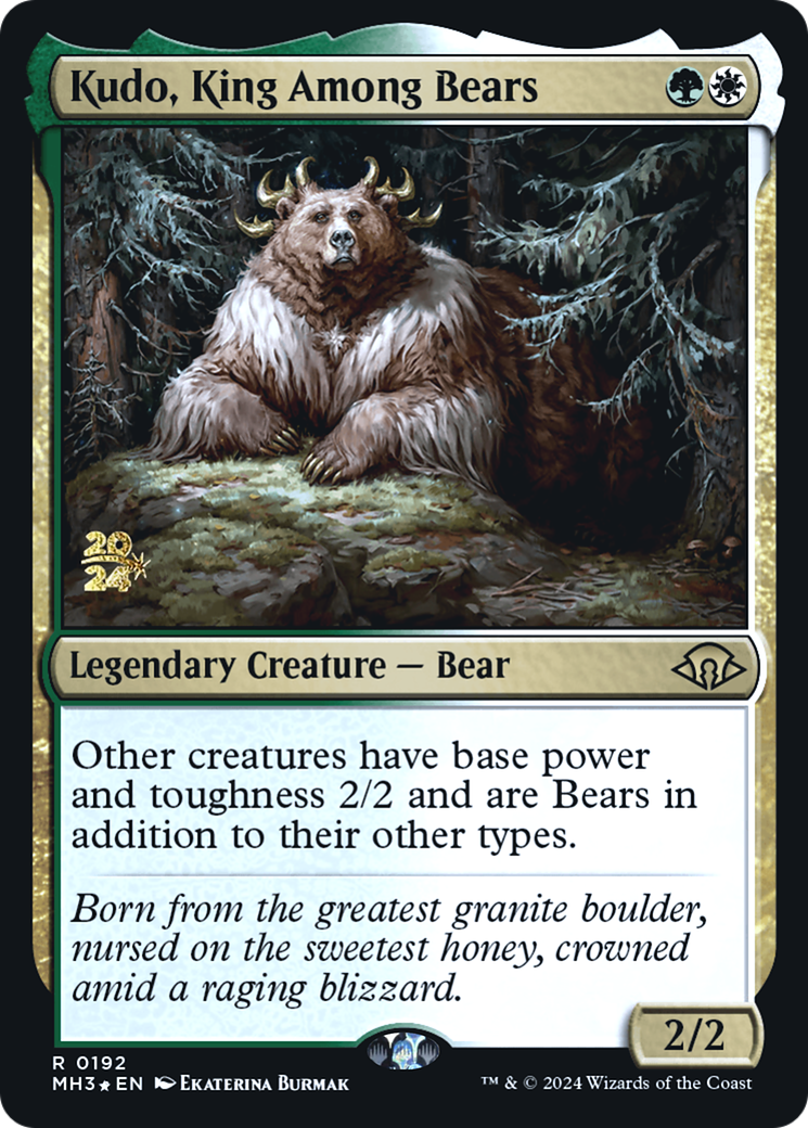 Kudo, King Among Bears (PMH3-192S) - Modern Horizons 3 Promos Foil