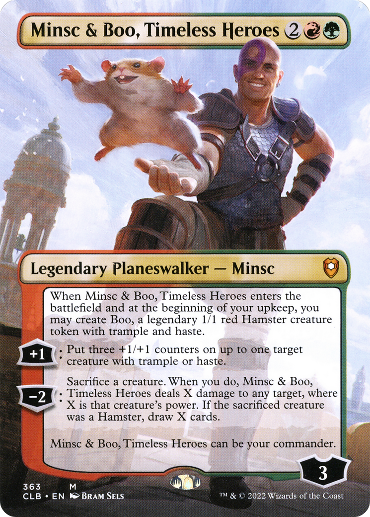 Minsc & Boo, Timeless Heroes (CLB-363) - Commander Legends: Battle for Baldur's Gate (Borderless)