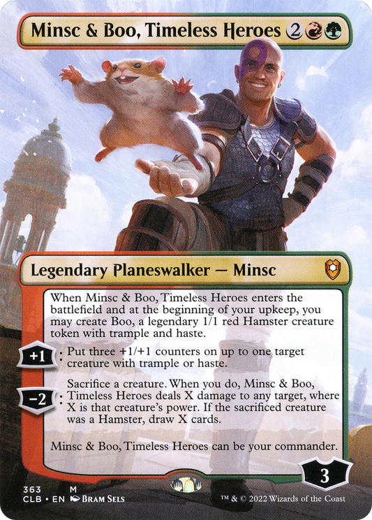 Minsc & Boo, Timeless Heroes (CLB-363) - Commander Legends: Battle for Baldur's Gate (Borderless)