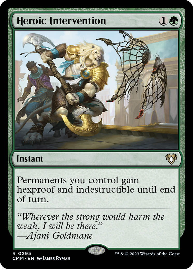 Heroic Intervention (CMM-295) - Commander Masters Foil