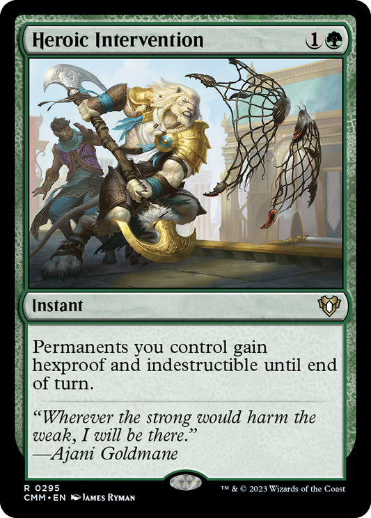 Heroic Intervention (CMM-295) - Commander Masters Foil