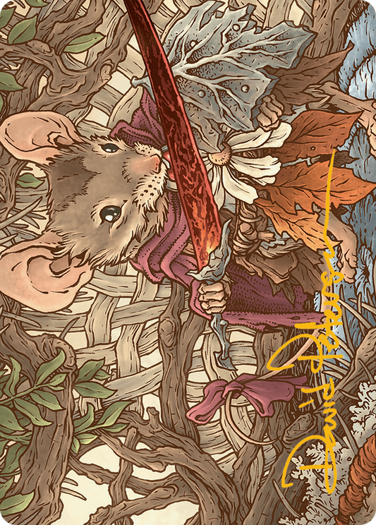 Mabel, Heir to Cragflame // Mabel, Heir to Cragflame (ABLB-045) - Bloomburrow Art Series (Borderless) Foil