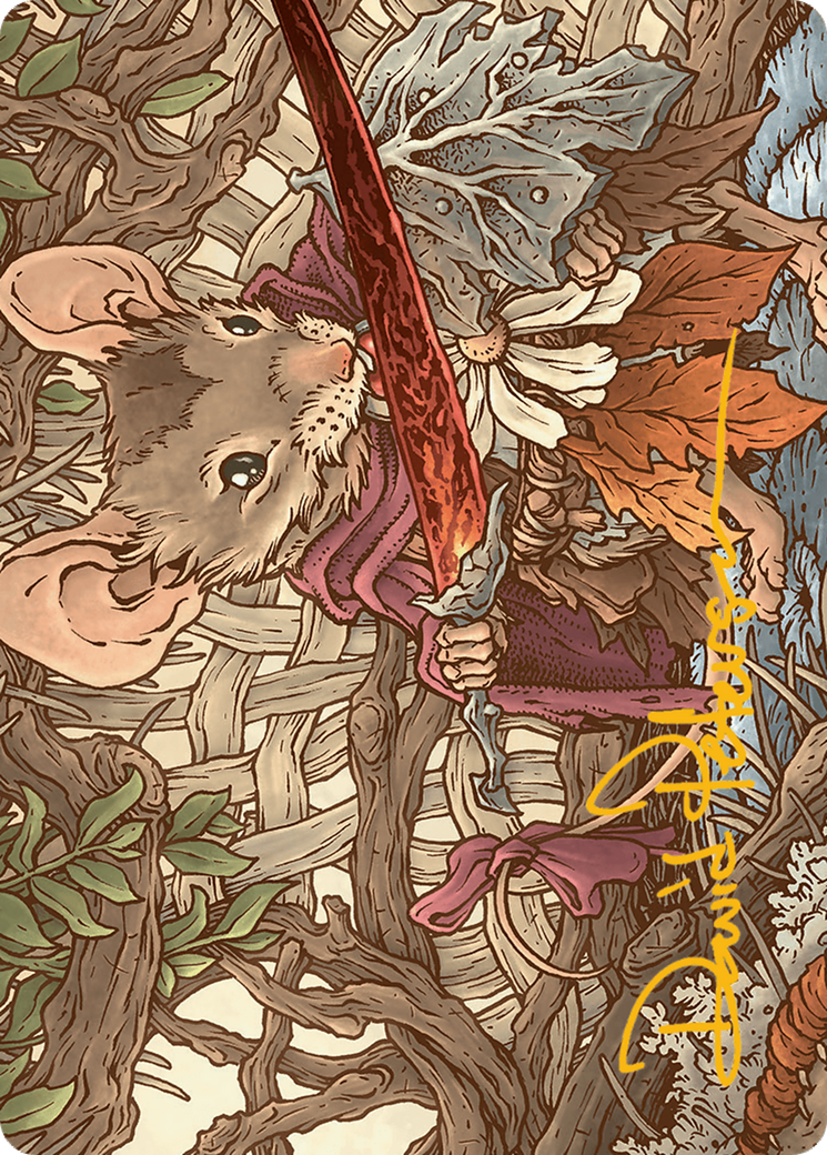 Mabel, Heir to Cragflame // Mabel, Heir to Cragflame (ABLB-045) - Bloomburrow Art Series (Borderless) Foil