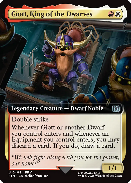 Giott, King of the Dwarves (FIN-488) - FINAL FANTASY: (Extended Art) Foil
