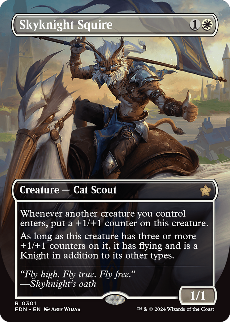 Skyknight Squire (FDN-301) - Foundations (Borderless) Foil