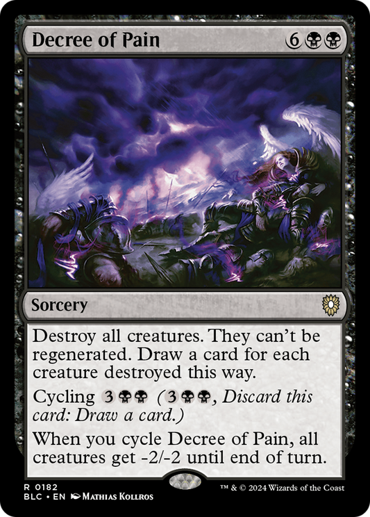 Decree of Pain (BLC-182) - Bloomburrow Commander