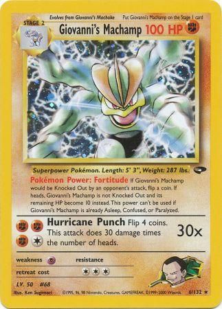 Giovanni's Machamp Holo Unlimited