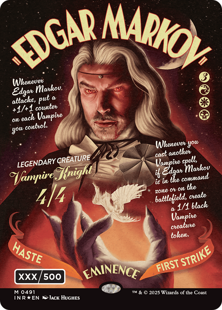 Edgar Markov (Showcase) (Serial Numbered) (Double Rainbow Foil) (-491) - Innistrad Remastered Foil