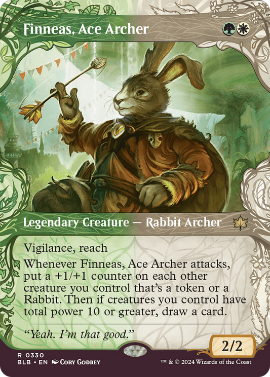 Finneas, Ace Archer (BLB-330) - Bloomburrow: (Showcase)