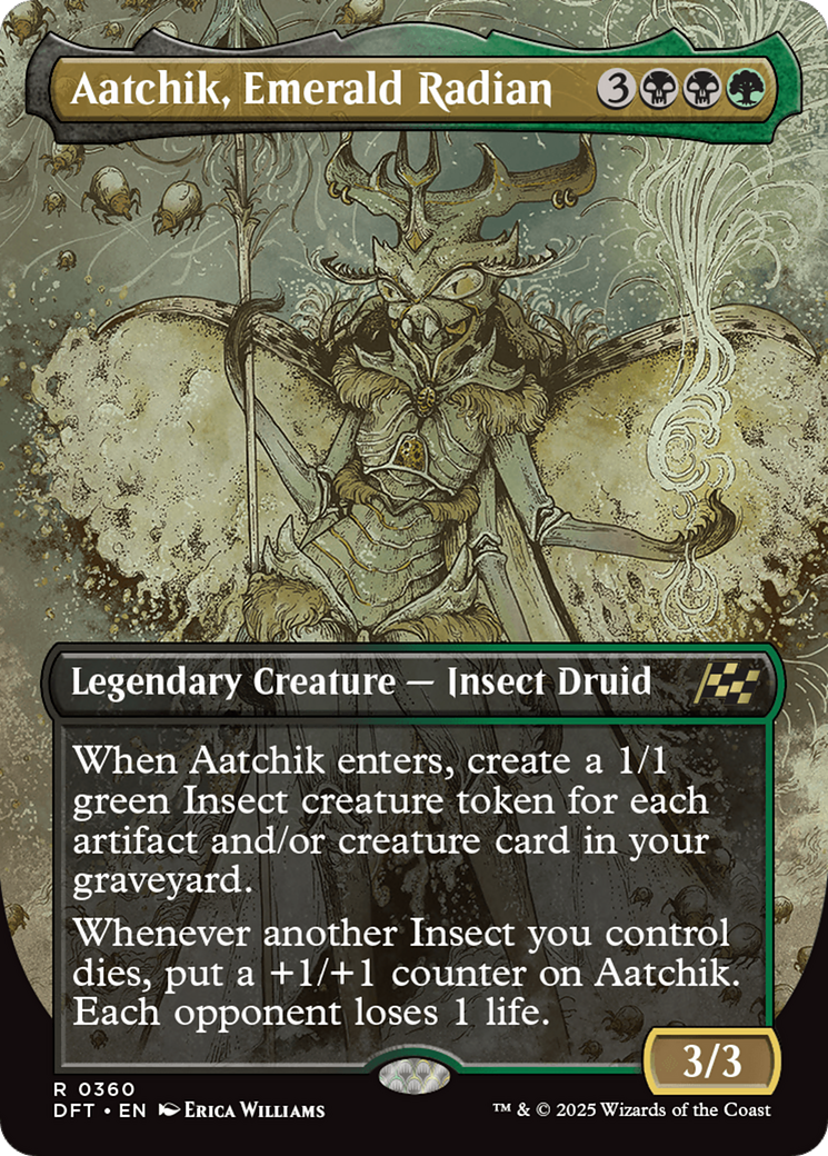 Aatchik, Emerald Radian (Borderless) (DFT-360) - Aetherdrift Foil