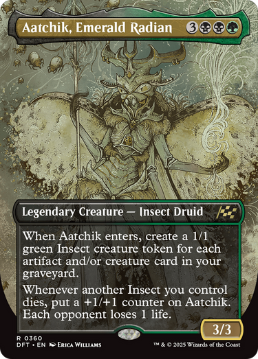 Aatchik, Emerald Radian (Borderless) (DFT-360) - Aetherdrift (Borderless)