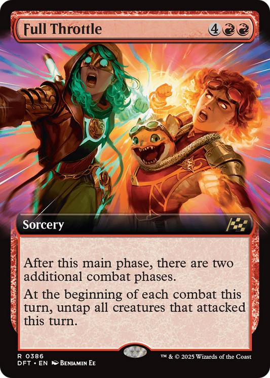 Full Throttle (Extended Art) (DFT-386) - Aetherdrift Foil