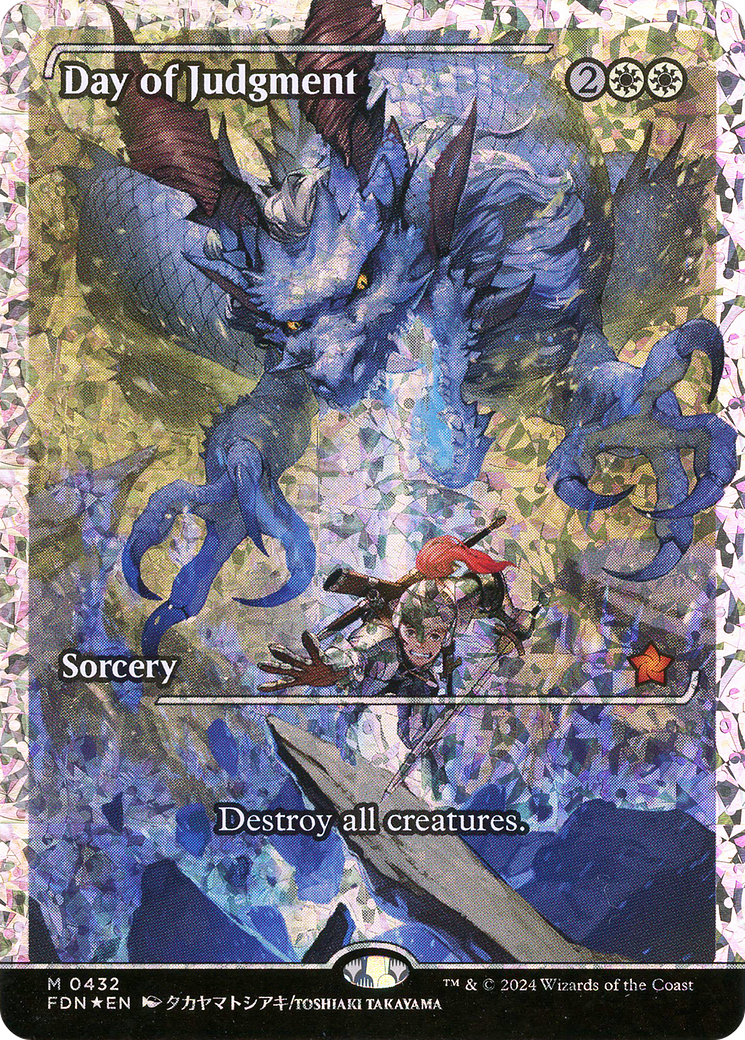 Day of Judgment (FDN-432) - Foundations: (borderless, Showcase) Foil