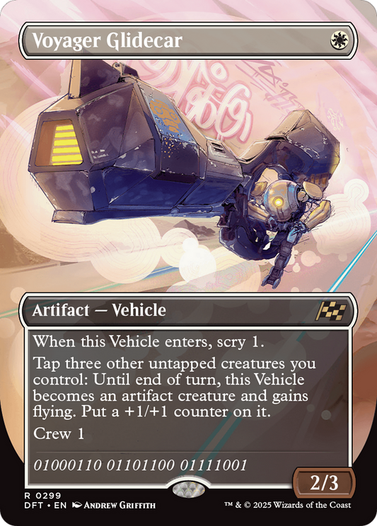 Voyager Glidecar (Borderless) (DFT-299) - Aetherdrift Foil