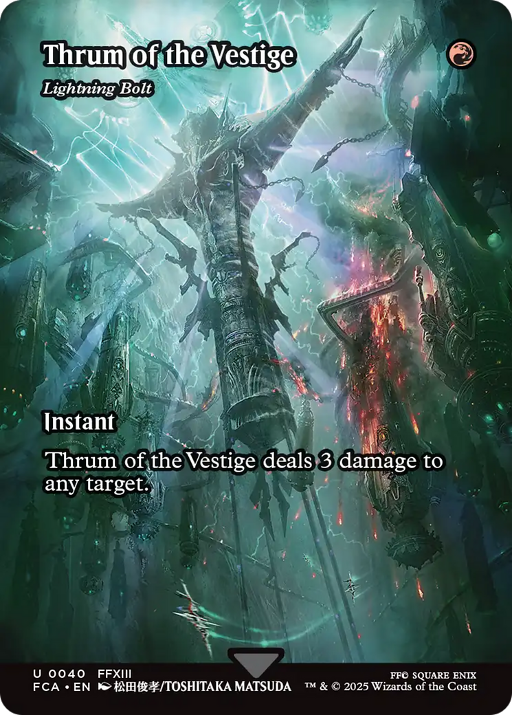 Lightning Bolt (FCA-040) - FINAL FANTASY: Through the Ages / Thrum of the Vestige (Borderless) Foil
