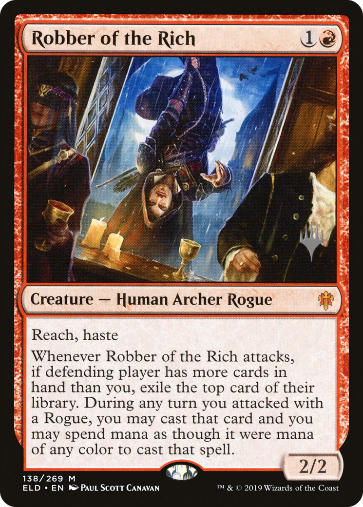 Robber of the Rich (PELD-138P) - Throne of Eldraine Promos Foil