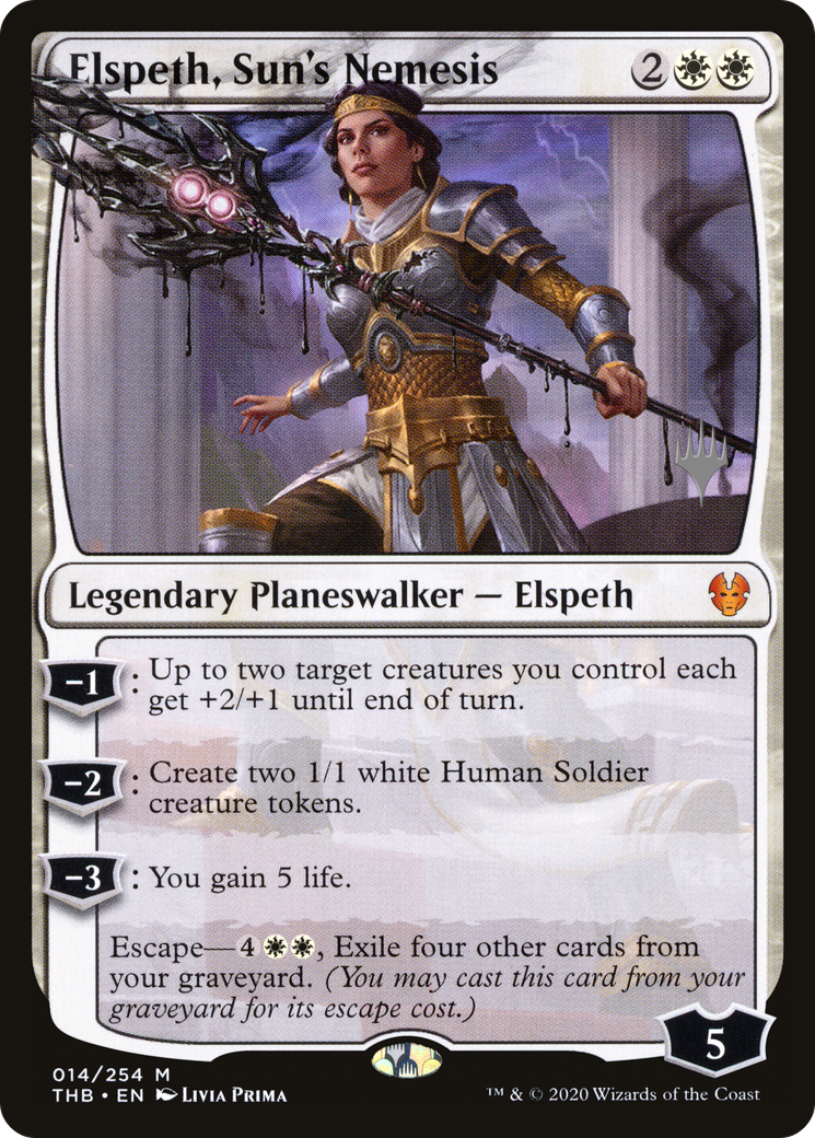 Elspeth, Sun's Nemesis (PPTHB-14P) - Theros Beyond Death Promos