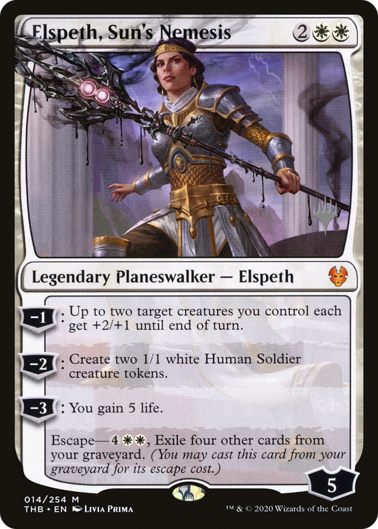 Elspeth, Sun's Nemesis (PPTHB-14P) - Theros Beyond Death Promos