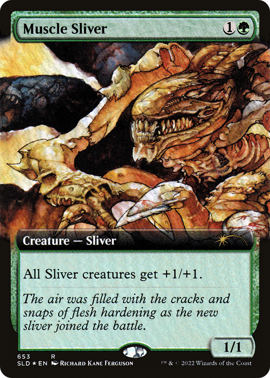 Muscle Sliver (SLD-653) - Secret Lair Drop: (Extended Art) Foil