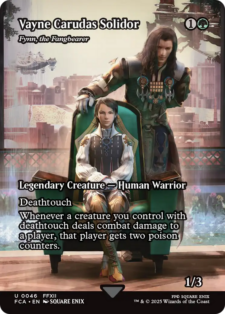 Fynn, the Fangbearer (FCA-046) - FINAL FANTASY: Through the Ages / Vayne Carudas Solidor (Borderless) Foil