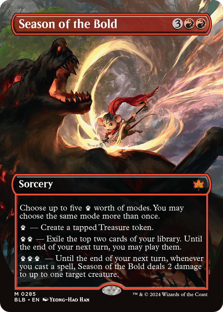 Season of the Bold (BLB-285) - Bloomburrow (Borderless) Foil