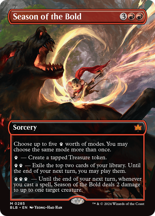 Season of the Bold (BLB-285) - Bloomburrow (Borderless) Foil