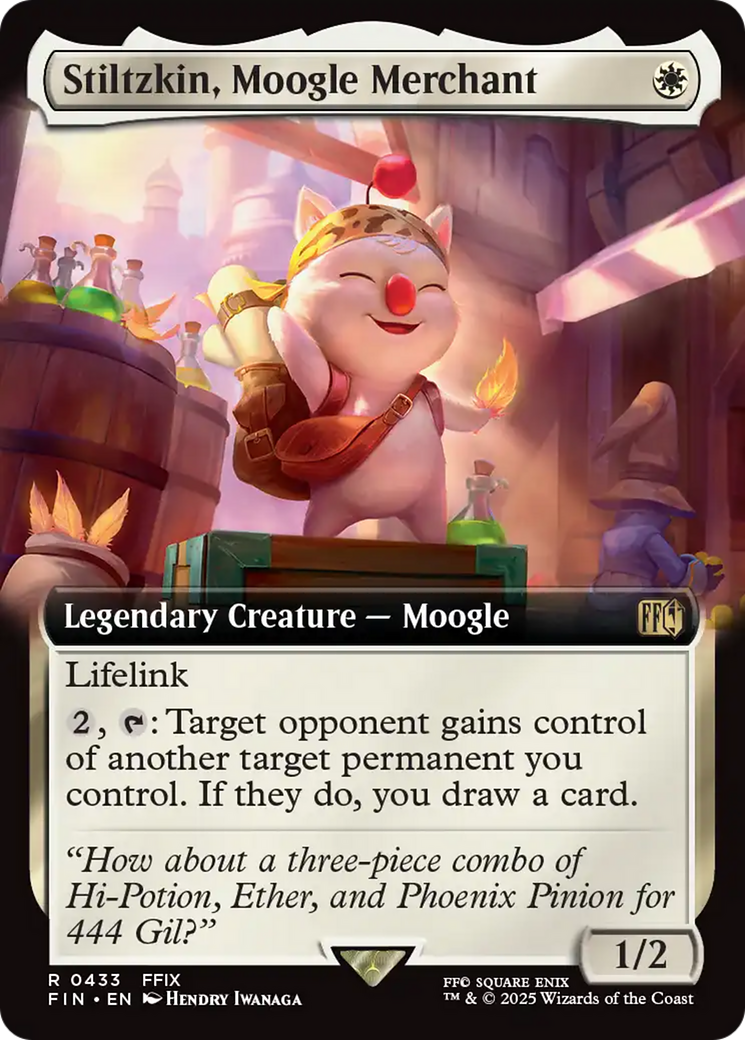 Stiltzkin, Moogle Merchant (Extended Art) (FIN-433) - FINAL FANTASY Foil