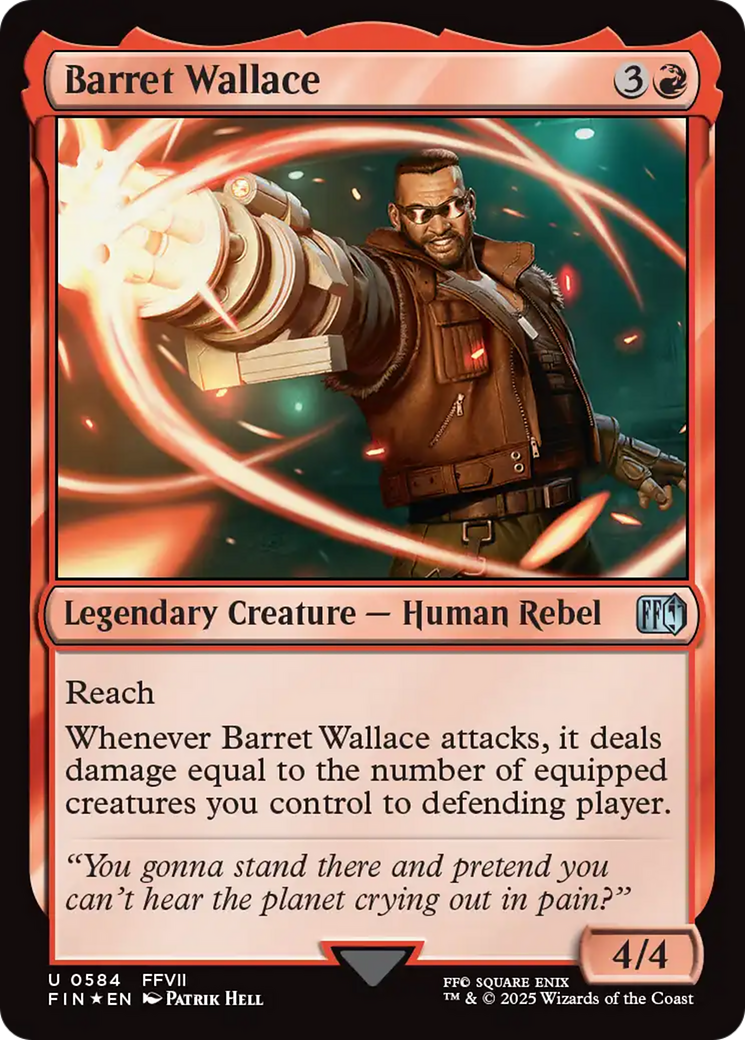 Barret Wallace (Surge Foil) (FIN-584) - FINAL FANTASY Foil