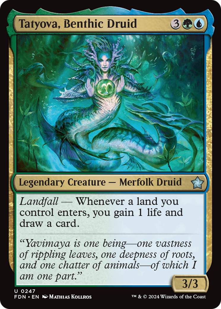 Tatyova, Benthic Druid (FDN-247) - Foundations