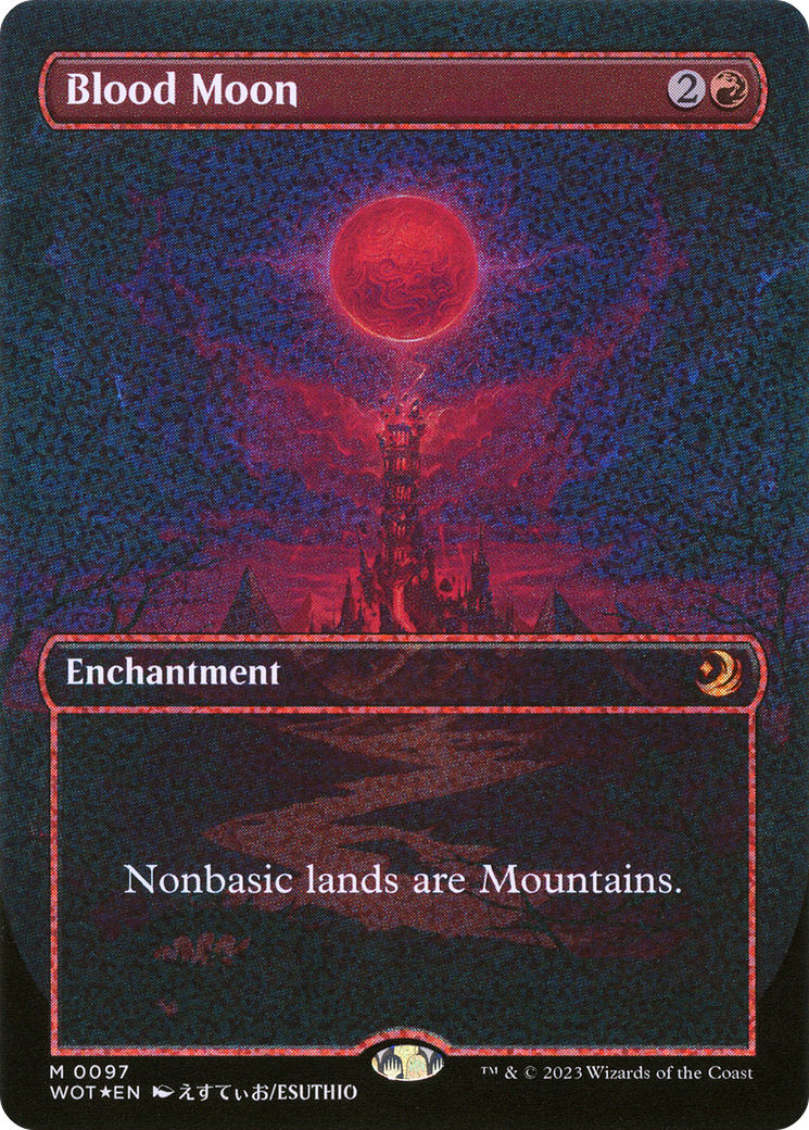 Blood Moon Confetti Foil Anime Borderless